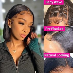 Short Bob Hair Human Hair 13x4 Lace Wig 10 Inches